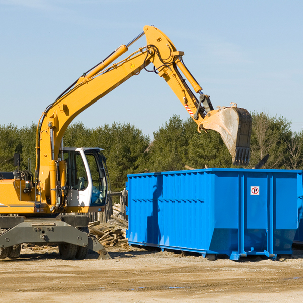 are there any restrictions on where a residential dumpster can be placed in South Dayton New York